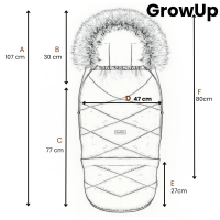 Zaffiro - Aspen GrowUp Wool Sleeping Bag - Latte