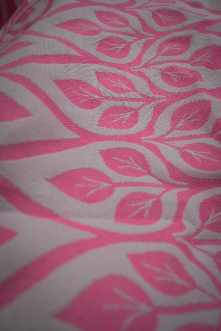 Woven Wrap Yaro Slings - La Vita Duo Fluo Pink Wool Blend