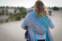 Chusta tkana Yaro Slings - La Vita Aqua Grad Natural Kapok