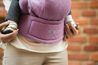 Baby carrier Kavka Multi-age dusty pink braid