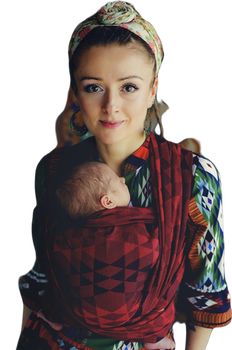 Woven wrap Little Frog Ruby Illusion