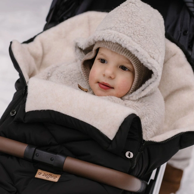Zaffiro - Aspen GrowUp Wool Sleeping Bag - Black