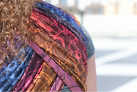 Chusta kółkowa Yaro Quantum Marbella Grad Black Tencel Linen