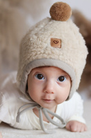 Zaffiro - Tulip Hat 100% Wool – Lamb S (0-6m) Anthracite