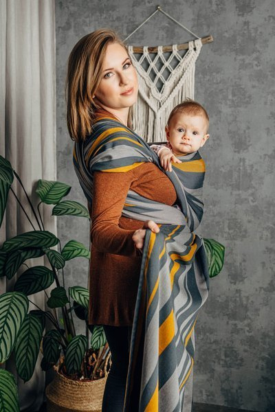 Woven wrap LennyLamb - Smoky - Honey