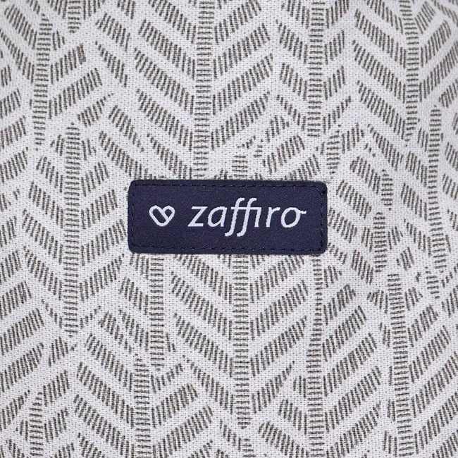 Zaffiro - Adjustable baby carrier SMART 2.0 Grey Leaves