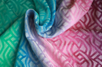 Chusta kółkowa Yaro Braid Spring Sunrise Grad Repreve