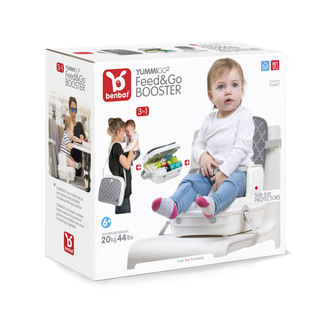 Benbat - Walizeczka i Krzesełko 3w1 YummiGo - szara