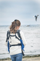 Cover for baby carrier/wrap - Softshell - Blue