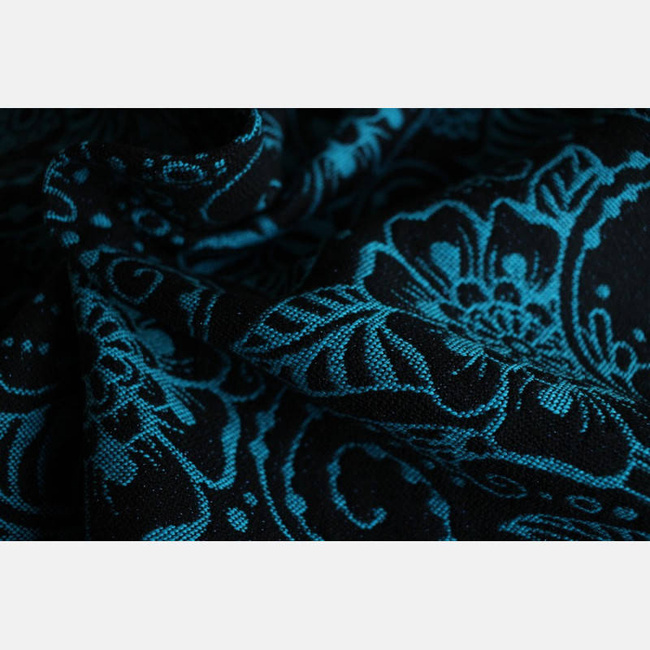 Chusta tkana Yaro Slings - Ava Contra Black-Blue Glam