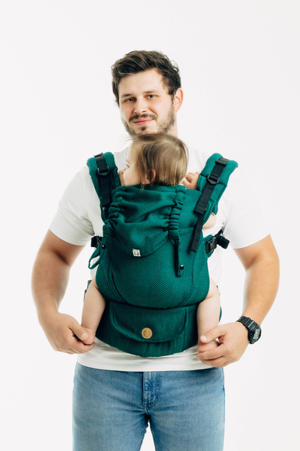 Ergonomiczne nosidełko regulowane - LennyUpGrade Pro: Mała Jodełka Szmaragd