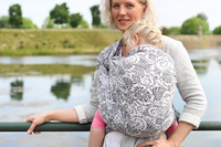 Chusta tkana Yaro Ava Contra Grey Confetti