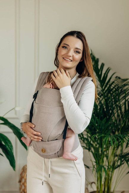 LennyLamb baby carrier - LennyLight - Little Herringbone Almond