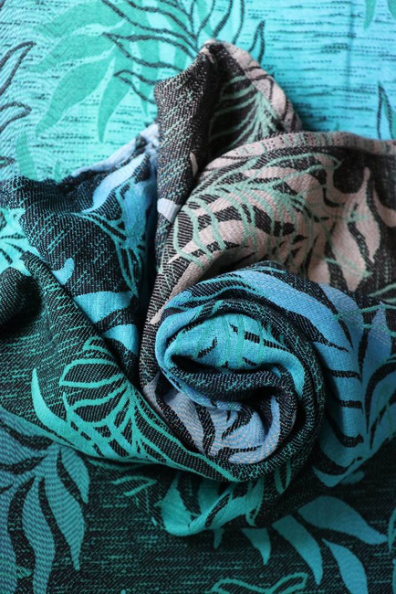 Chusta tkana Yaro Sling - Oasis Duo Aqua Grad Emerald Navy Wool 