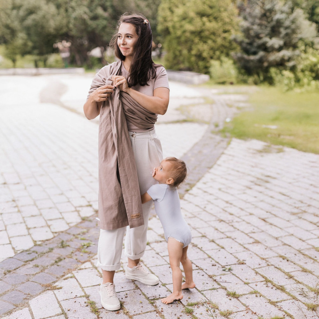Zaffiro Ring Sling Hug Me - Roma: Latte
