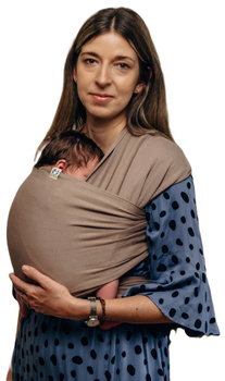 LennyLamb Stretchy/Elastic Baby Sling - Mocha (5m.)