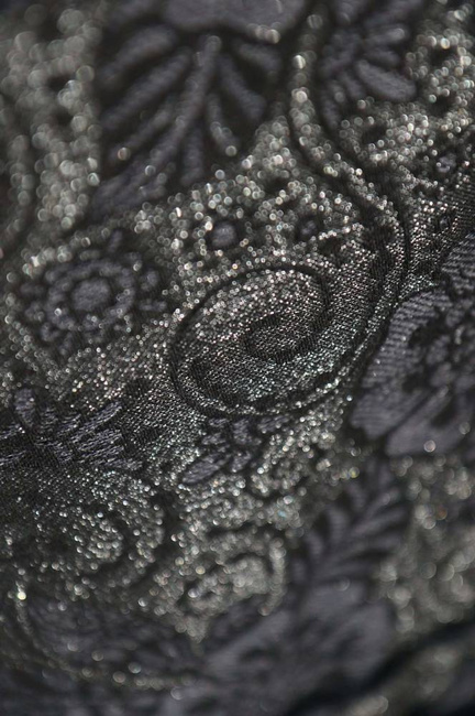 Chusta tkana Yaro Slings - Ava Duo Black Wool Silk Glam