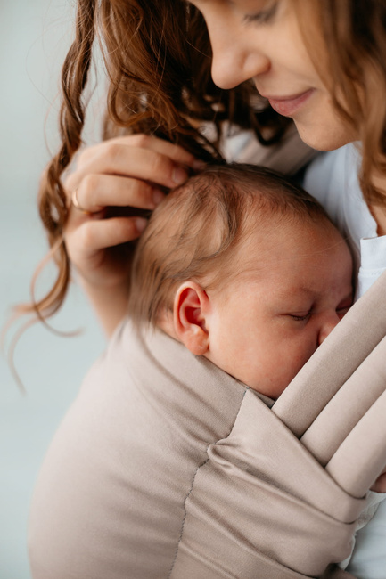 Nosidełko Kavka Nest: Beige Cotton