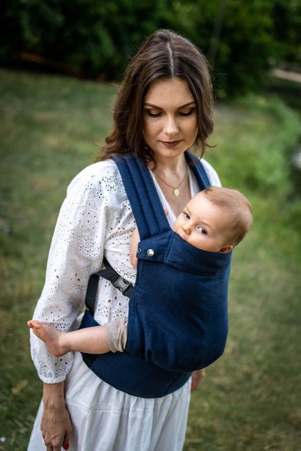 Nosidełko regulowane Qusy - Linen Navy
