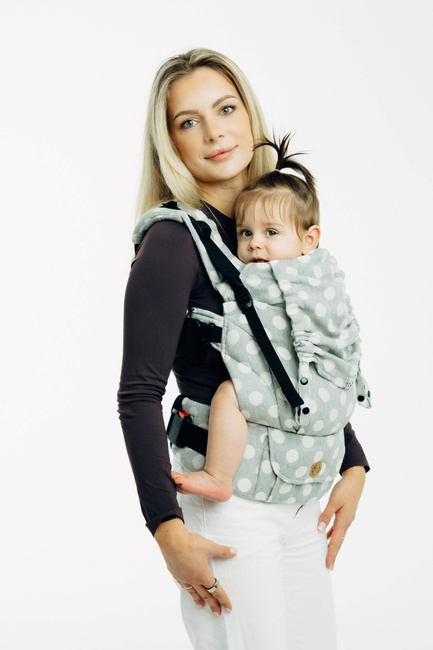 LennyLamb Baby carrier: LennyUpGrade: Litte Herringbone Skylight
