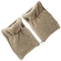 Zaffiro - Stroller Hand Muff Made of Natural Premium Sheep Wool - Brown