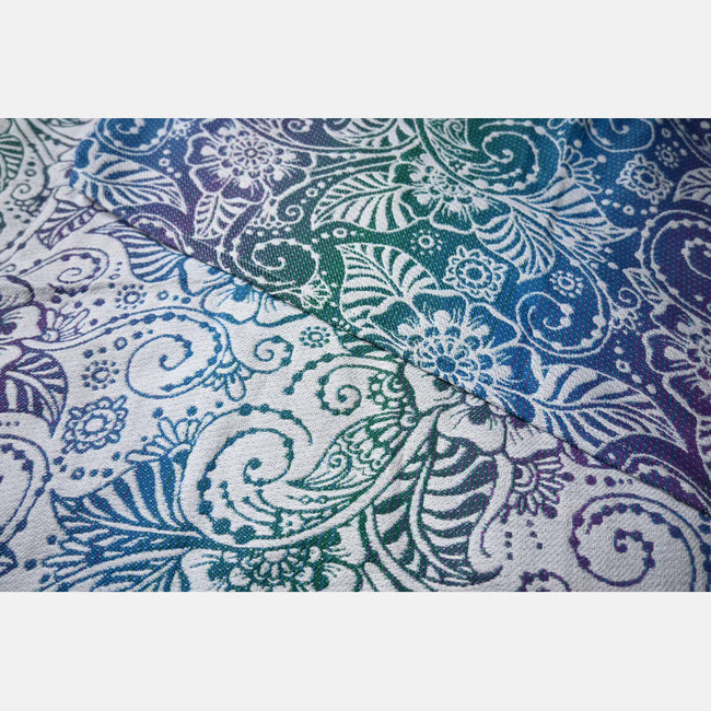 Chusta tkana Yaro Slings - Yaro Ava Trinity Peacock Rainbow Tencel 