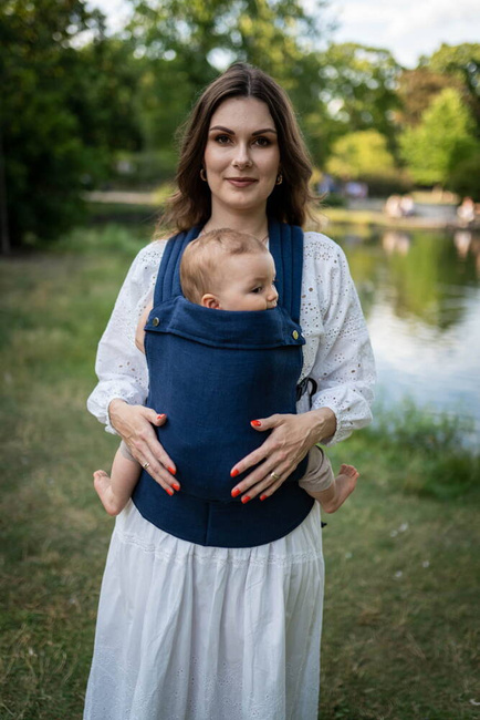 Nosidełko regulowane Qusy - Linen Navy