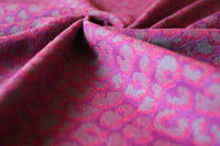 Chusta tkana Yaro Pussycat Duo Fuchsia Violet Turkis Tencel 