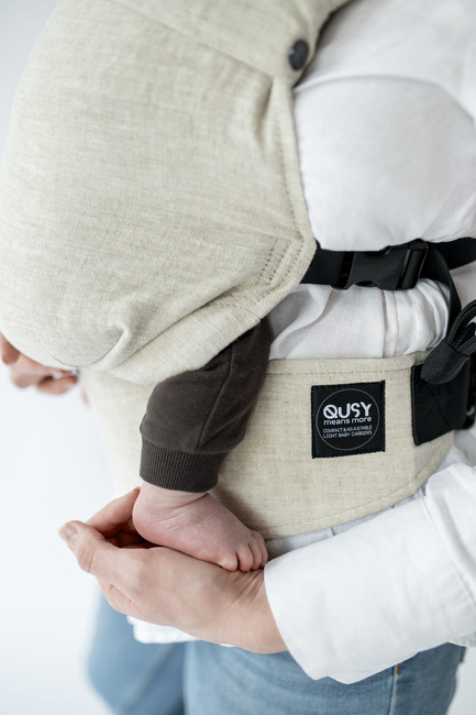Baby Carrier Qusy Mini - Linen Beige  2.0