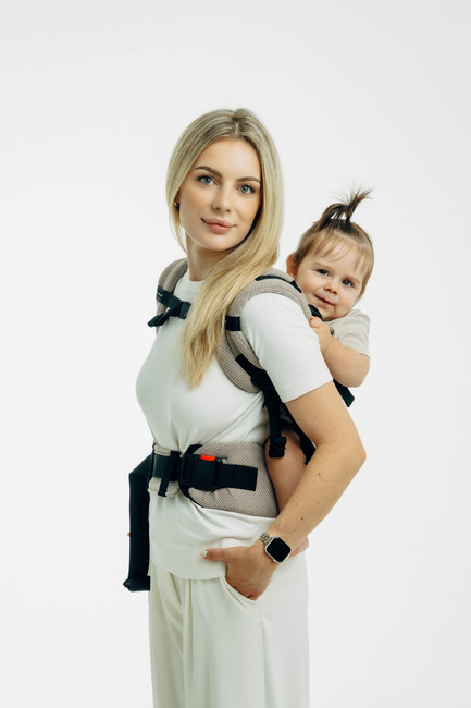 Ergonomiczne nosidełko regulowane - LennyUpGrade Pro: Mała Jodełka Almond