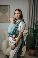 Chusta tkana LennyLamb - Mała Jodełka Baby Mint