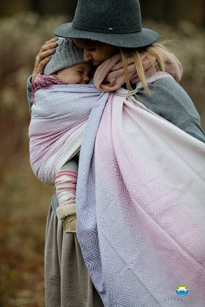 Chusta kółkowa Little Frog Liliowy Cube