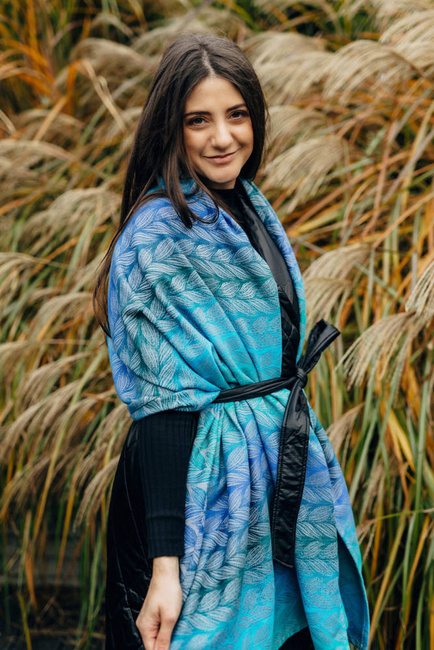 Chustowy Szal LennyLamb - Zaplątani - Blue Reed