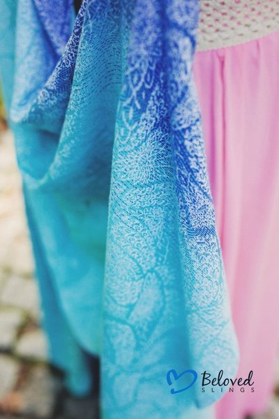 Chusta tkana Beloved Slings Azure Dahlias