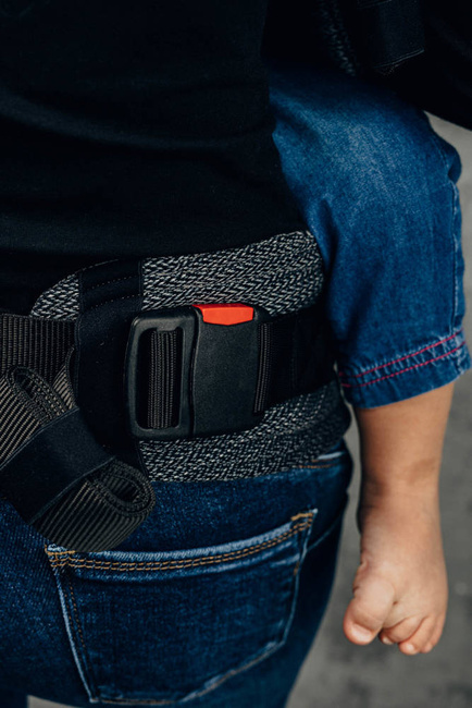 Nosidełko LennyLamb - LennyGo Jodełka Ombre Szary