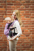 Nosidełko Kavka Multi-age: Dusty Pink Braid