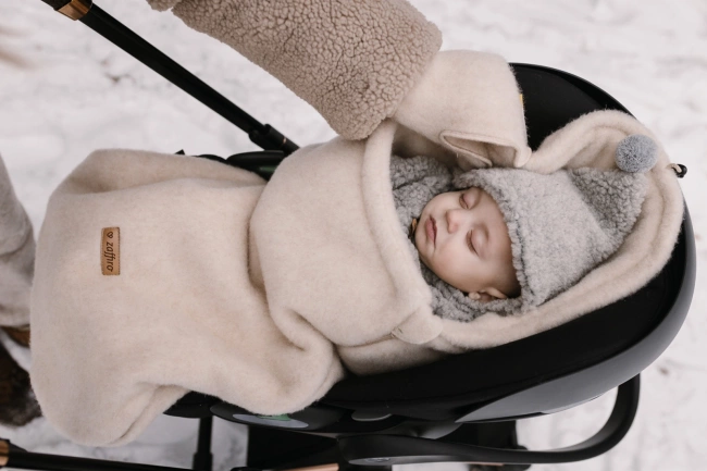 Zaffiro - Zaffiro Mini Sleeping Bag 0-18 months Premium Wool + Anthracite