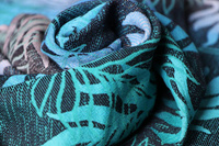 Chusta tkana Yaro Sling - Oasis Duo Aqua Grad Emerald Navy Wool 