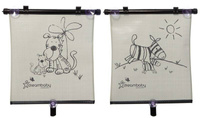 Roleta samochodowa UV - Zebra i Tygrys - 2 szt.