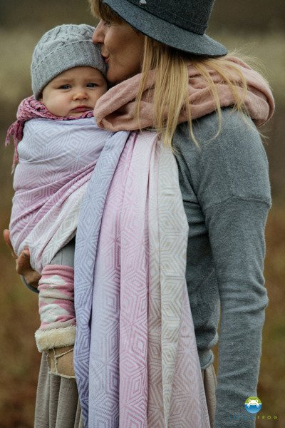 Chusta kółkowa Little Frog Liliowy Cube