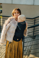 Nosidełko LennyLamb LennyUpGrade - Pawi Ogon - Pitch Black