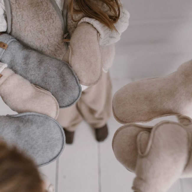 Zaffiro - Rękawiczki dla dorosłych Wełna premium S/M Grey