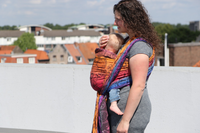 Chusta kółkowa Yaro Quantum Marbella Grad Black Tencel Linen