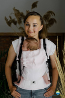 Nosidełko Little Frog Linen Prime - Light Pink