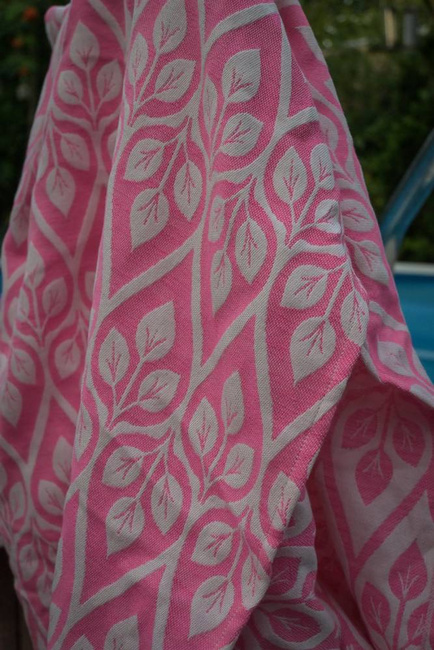 Woven Wrap Yaro Slings - La Vita Duo Fluo Pink Wool Blend