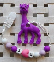Przywieszka Żyrafka Fioletowa 1