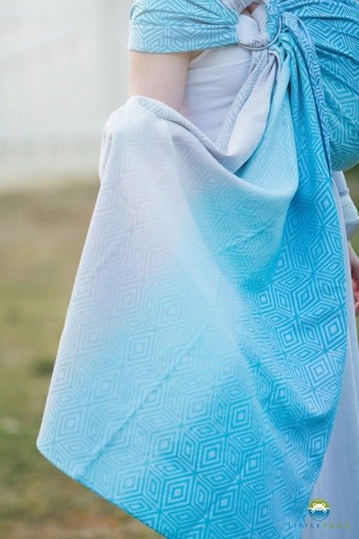 Chusta kółkowa Little Frog Lniany Sky Cube