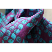 Woven wrap Yaro Petals Ultra Purple Blue Bamboo Tencel