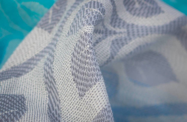 Chusta tkana Yaro Slings - La Vita Aqua Grad Natural Kapok