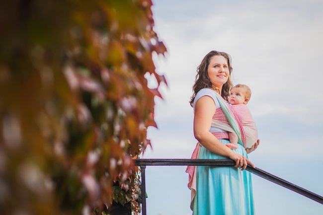 Chusta tkana EverySlings Babyheart Gooseberry